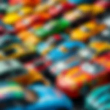 Diverse Range of Hot Wheels Cars A vibrant collection of Hot Wheels cars