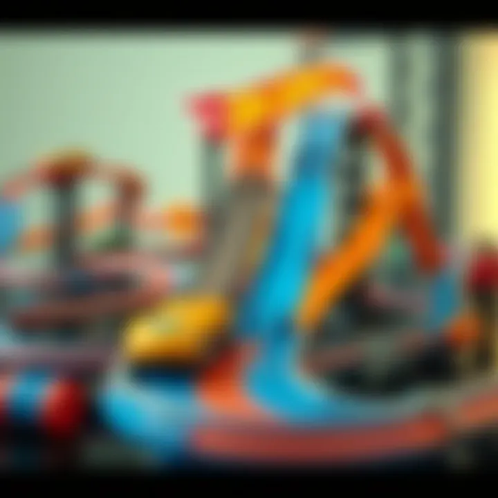 Creative assembly of Hot Wheels tracks