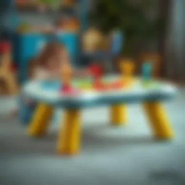 Interactive activity table designed for one-year-olds