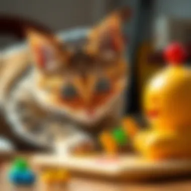 Mental Stimulation: Cats and Puzzle Toys A cat engaging with a puzzle toy