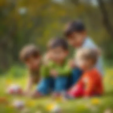 Kids participating in a fun outdoor activity