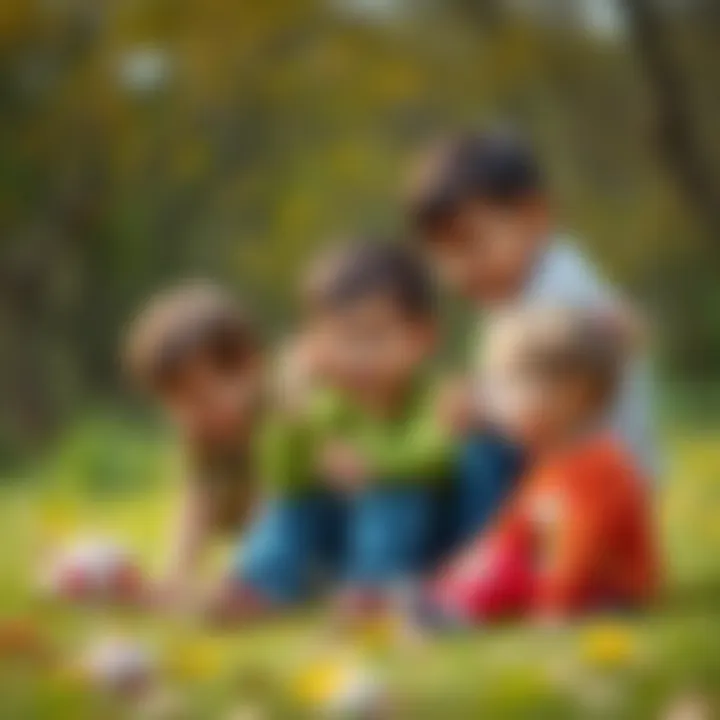 Kids participating in a fun outdoor activity