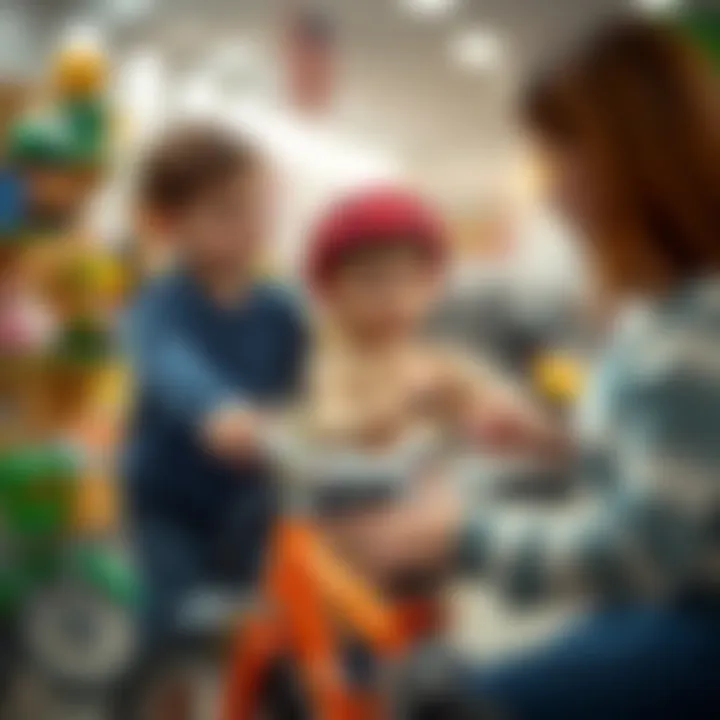 Guiding Smart Choices for Kids A parent helping a child choose a bicycle
