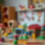 A diverse selection of educational toys for girls