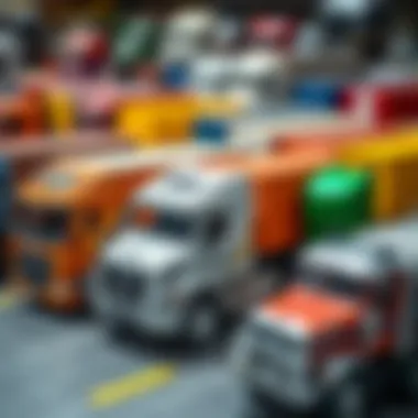 Market Options for Container Trucks A variety of container trucks on display, highlighting market options