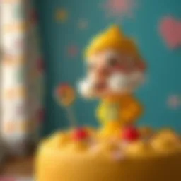 Delightful Kral Şakir cake figure showcasing creativity