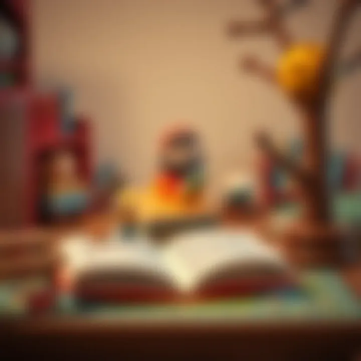 Educational Themes in Kral Şakir's Stories An illustration showcasing the educational themes present in Kral Şakir's stories