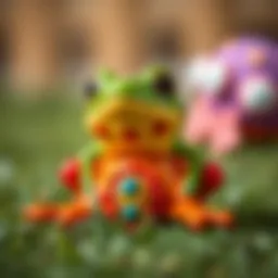 Colorful frog toy for children’s playtime