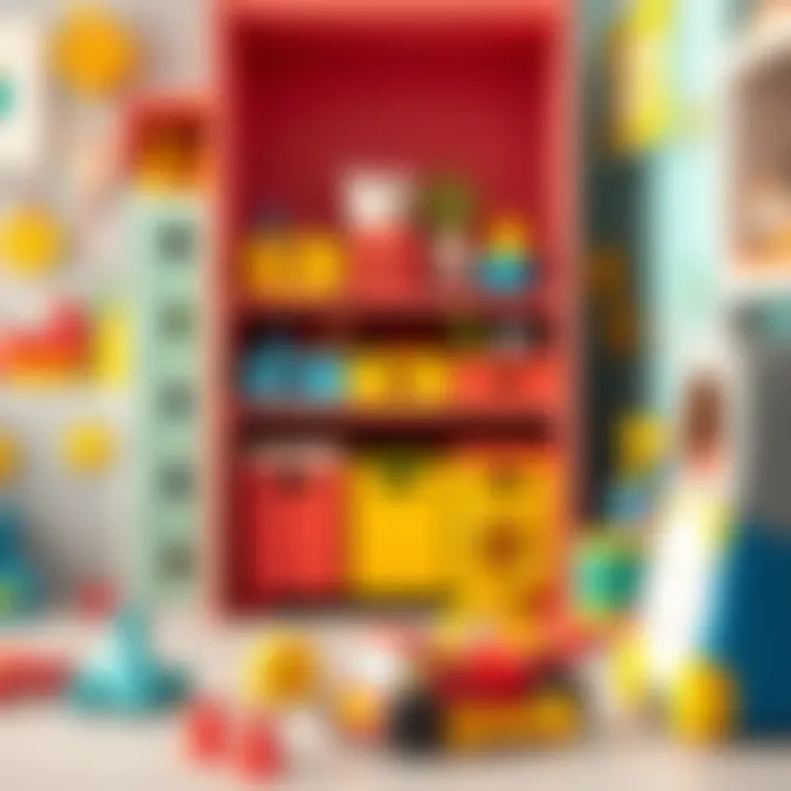 Colorful toy storage solutions for kids