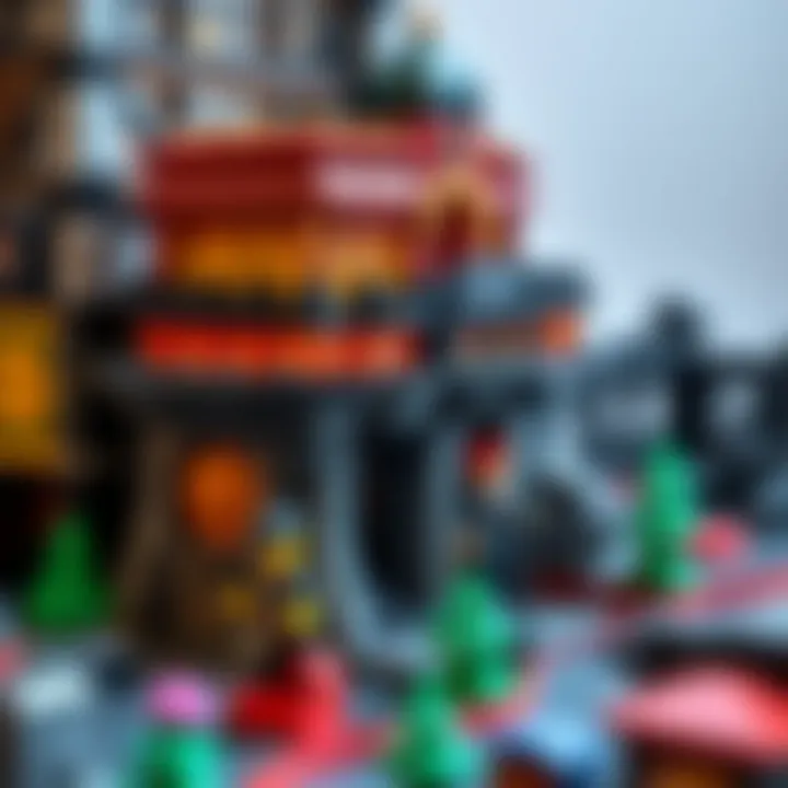 Detailed view of LEGO 10298 showcasing intricate design elements