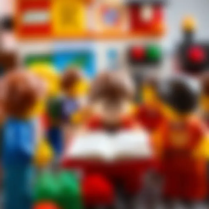 Exploring Educational Potential Close-up of unique Lego pieces highlighting educational aspects
