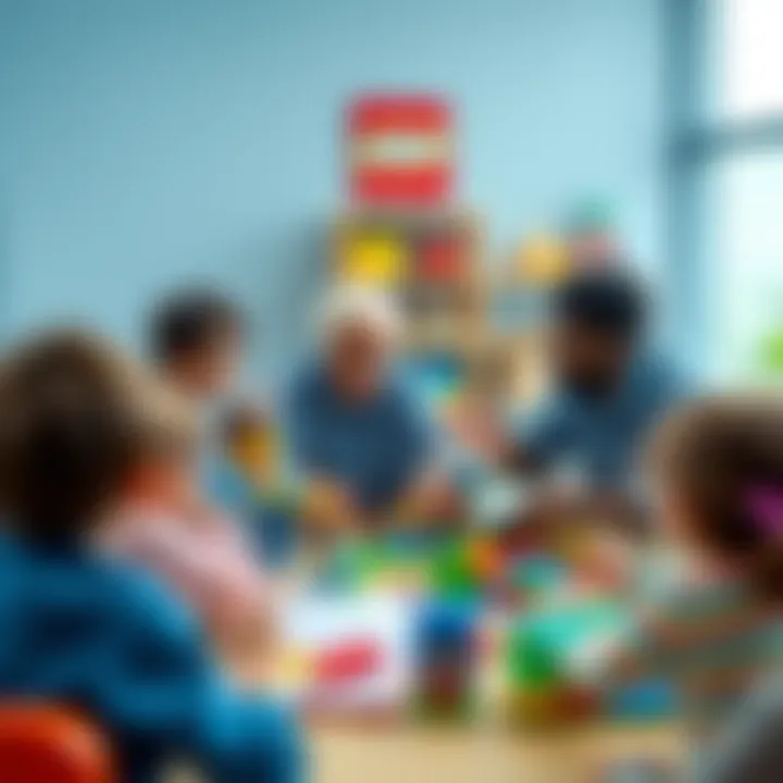 Parents and educators discussing the benefits of Lego 60390.