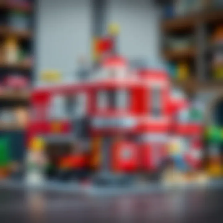 Lego City fire station set showcasing creativity