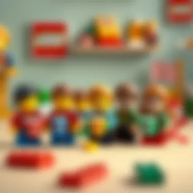 Different age groups enjoying Lego cups