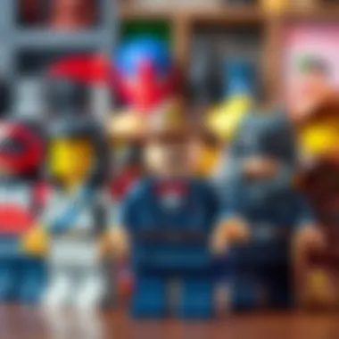A collection of diverse Lego minifigures showcasing different characters and themes.