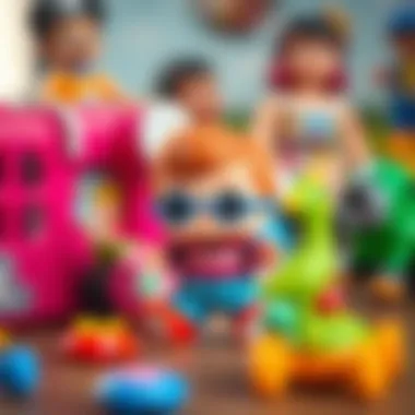 Parents selecting toys for their children