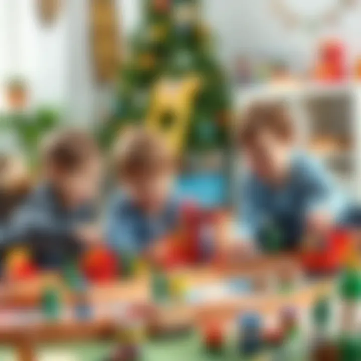 Children playing joyfully with the Magic Tracks set