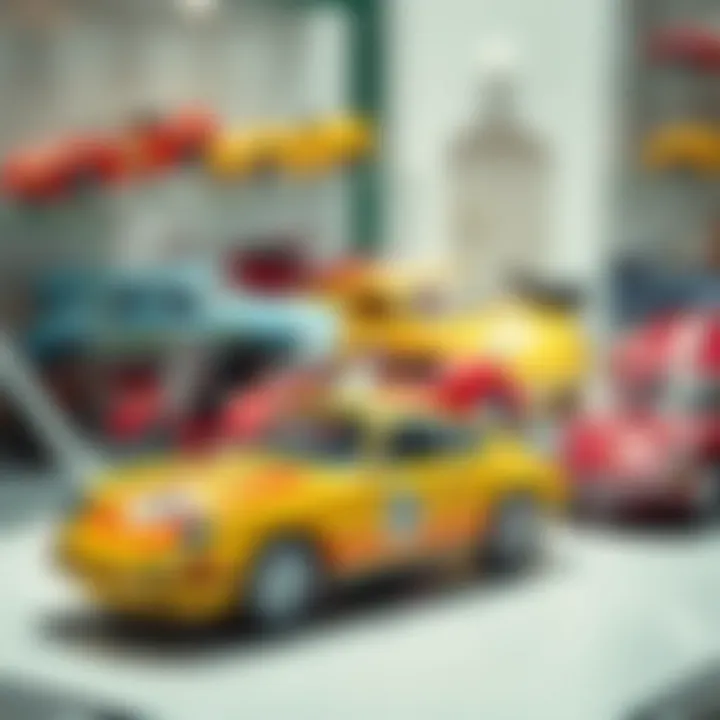 Showcase of Majorette Porsche Edition Toys Majorette Porsche Edition collection display