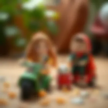 Creative toys inspired by the characters from the series.