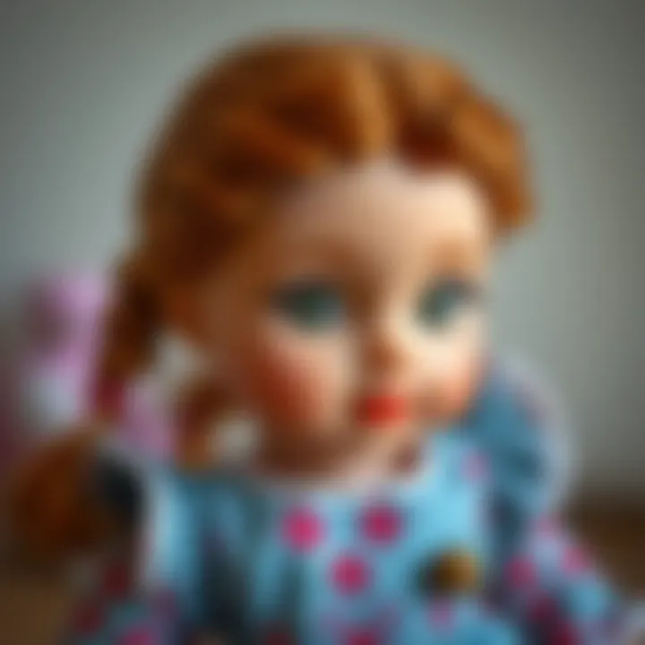 Detailed Features of a Maşa Doll Close-up of a Maşa doll highlighting its features
