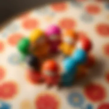 Colorful Maşa Toy Dolls Colorful Maşa toy dolls arranged in a circle