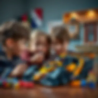 Children Engaging with McLaren Senna LEGO Set Educational benefits of the McLaren Senna LEGO set displayed with children playing.