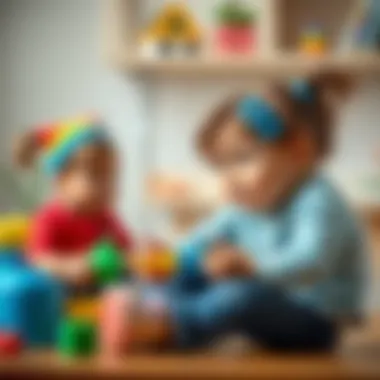 Parents and educators discussing child development