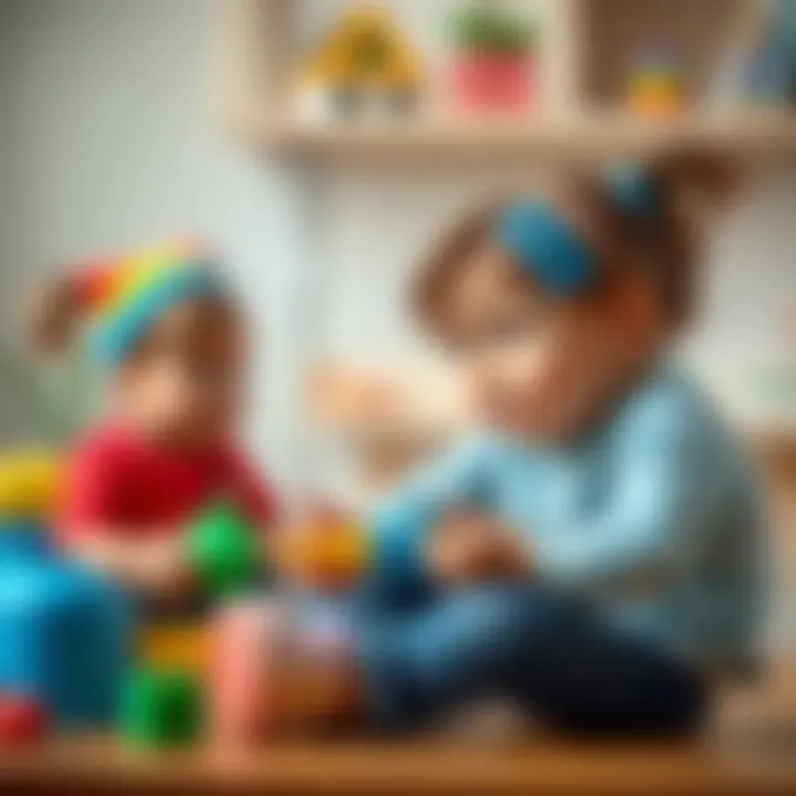 Parents and educators discussing child development