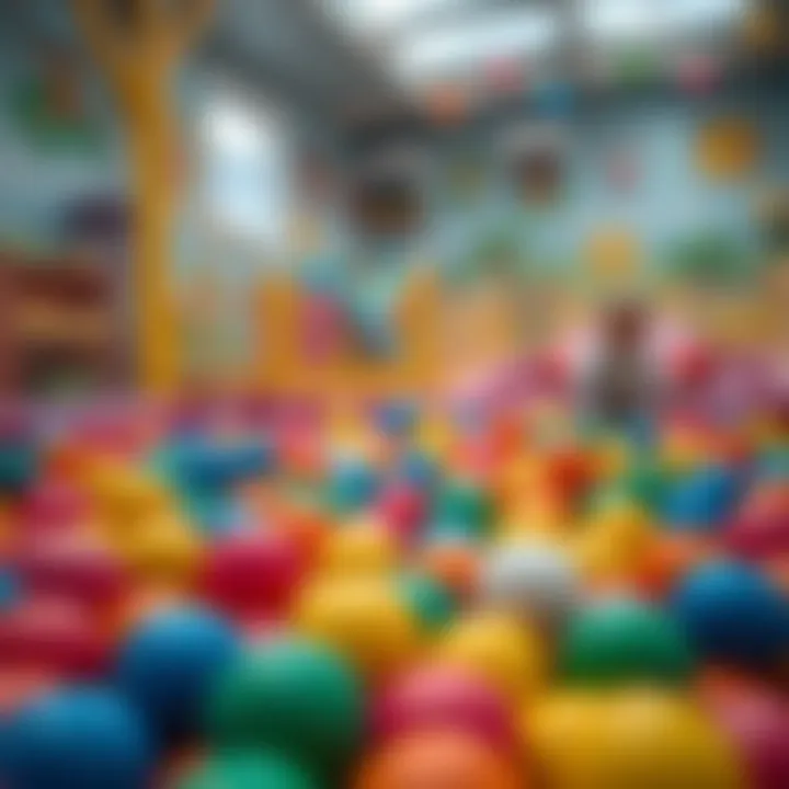Vibrant Molie Ball Pool Colorful balls in a child-friendly play area
