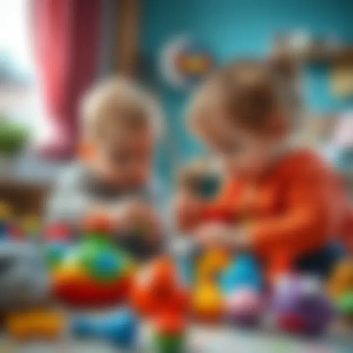 Interactive playtime between mother and baby