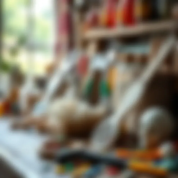 Variety of Mosaic Materials A variety of mosaic materials and tools displayed elegantly