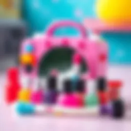 Colorful nail polish toys set for children