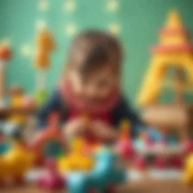 Children engaging with toys that spark imagination