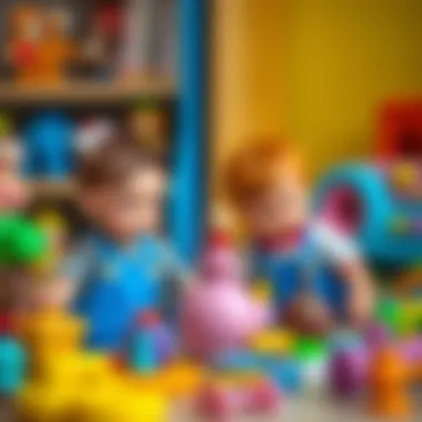 Parents selecting educational toys, focusing on Niloya and Tospik options