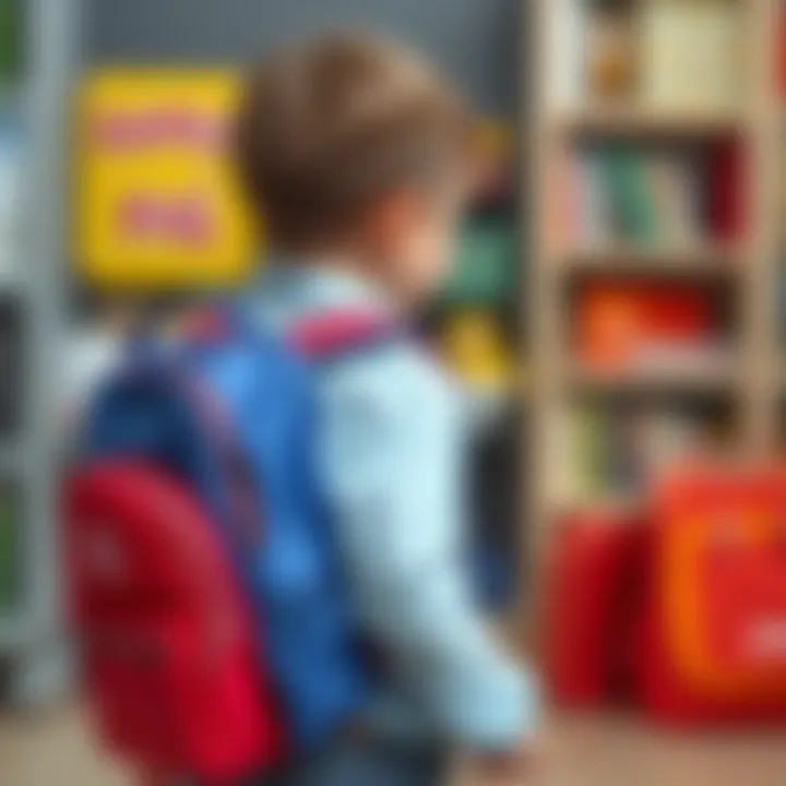 Importance of Proper Fit in School Bags Child with a perfectly sized school bag for their back