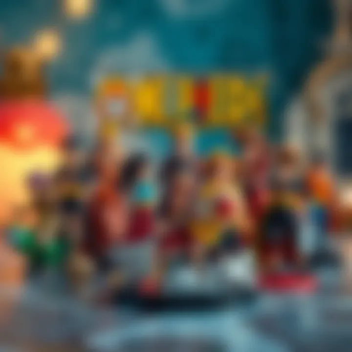 A collection of limited edition One Piece figures displayed elegantly