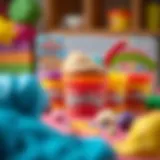 Colorful Play Doh set showcasing its creative potential