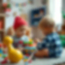 Children engaged in imaginative play