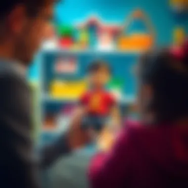 A parent selecting the right toy doll for their child