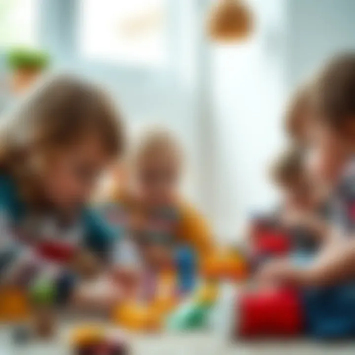 Group of children playing together, enhancing social skills through toys