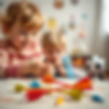 Creative play session using toy arrows