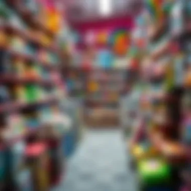 A vibrant toy store filled with various options