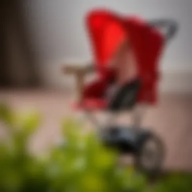 Parents choosing toy strollers for their children