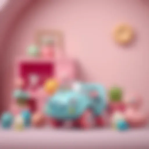 Vibrant pastel colors arranged creatively