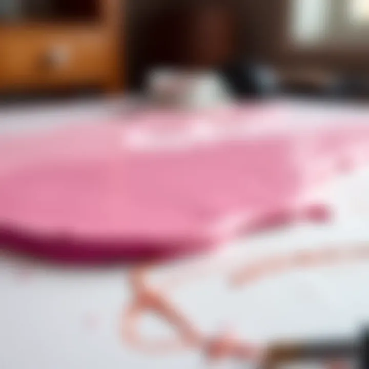 Beautifully Finished Surface with Pink Paint Final Result of Painted Surface