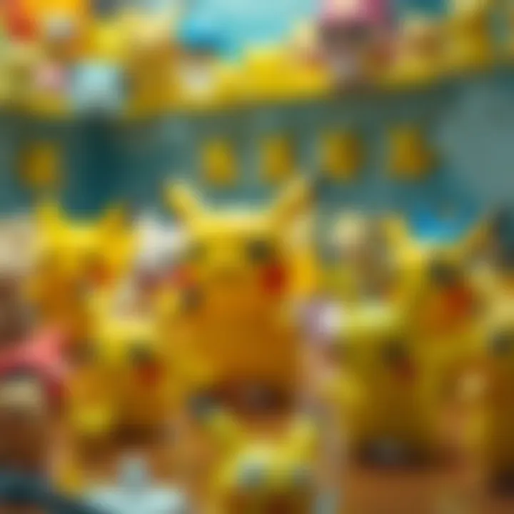 A collection of Pikachu toys reflecting its popularity
