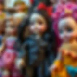 A collection of various modern battery-operated dolls showcasing their intricate designs.