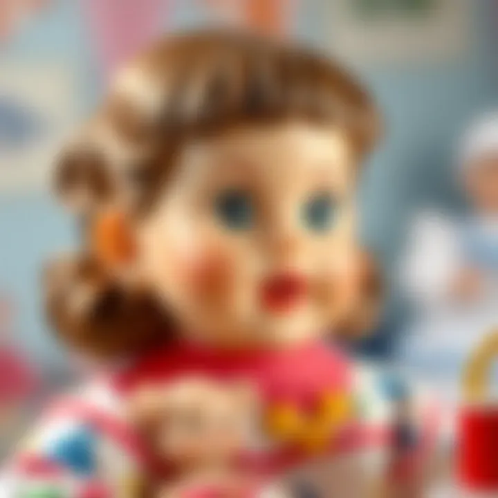 Safety Standards and Educational Benefits Illustration depicting safety standards and educational benefits associated with battery-operated dolls.