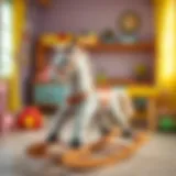 Pilsan rocking horse in a colorful playroom