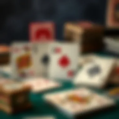 Variety of playing card types